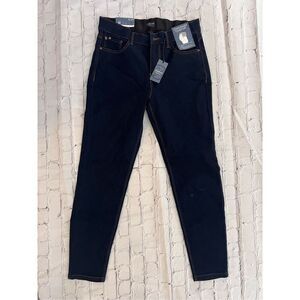 Curve Appeal Women's 29 High Rise Comfort Waist Skinny Jean Dark Wash Denim New
